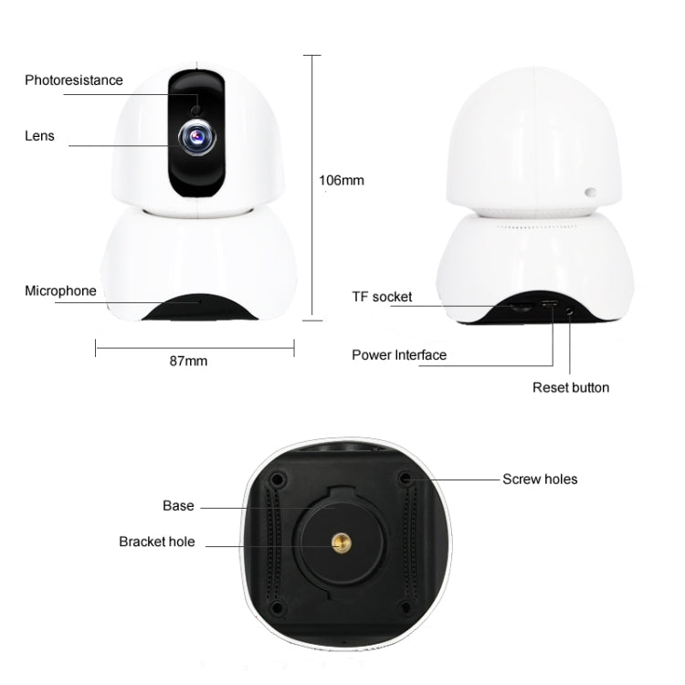 163Eye X3-UJ36 Smart Rotatable P2P Network HD Video Camera, X3-UJ36 163Eye X3-UJ36 Smart Rotatable P2P Network HD Video Camera, X3-UJ36